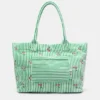 Sac fourre-tout à effet serviette rayé Sac fourre-tout à effet serviette rayé
