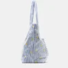 Sac fourre-tout à effet serviette rayé Sac fourre-tout à effet serviette rayé