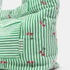 Sac fourre-tout à effet serviette rayé Sac fourre-tout à effet serviette rayé