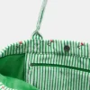Sac fourre-tout à effet serviette rayé Sac fourre-tout à effet serviette rayé