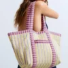 Sac fourre-tout rayé