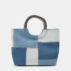 Sac à main en denim patchwork Sac à main en denim patchwork