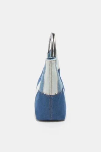 Sac à main en denim patchwork