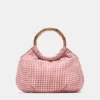 Sac à main à imprimé vichy