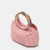 Sac à main à imprimé vichy