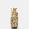 Sac panier en raphia orné