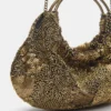 Sac à perles avec poignée métallique