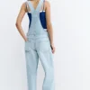 Salopette longue en denim Salopette longue en denim