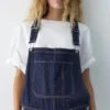 Salopette longue en denim Salopette longue en denim
