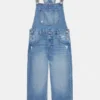 Salopette longue en denim Salopette longue en denim