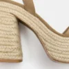 Sandales à talons en jute Sandales à talons en jute