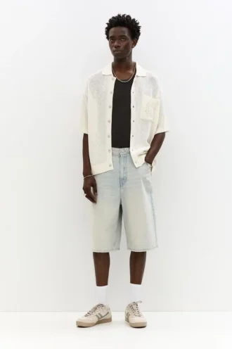 Short en jean style skateur