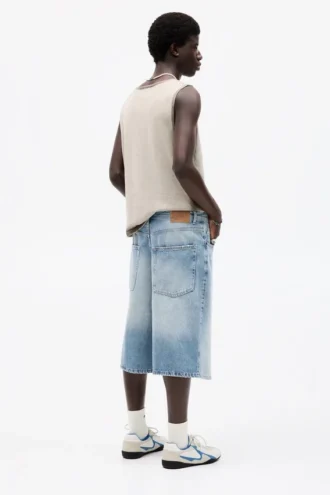 Short en jean style skateur