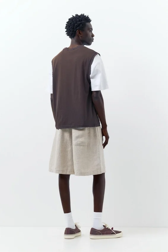 Shorts de jogging 100 % lin Shorts de jogging 100 % lin