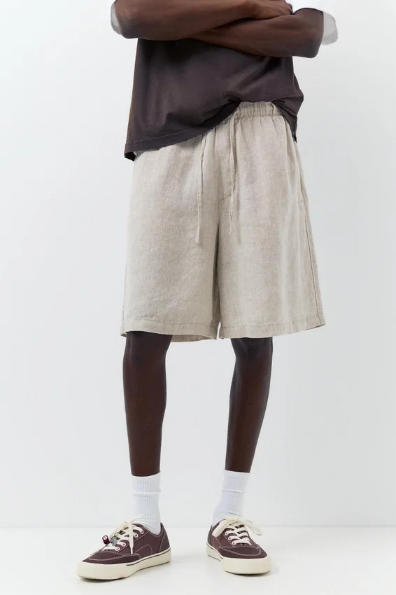 Shorts de jogging 100 % lin Shorts de jogging 100 % lin