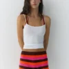 Shorts en crochet rayé Shorts en crochet rayé