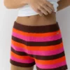 Shorts en crochet rayé Shorts en crochet rayé