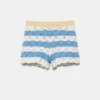 Shorts en crochet rayé Shorts en crochet rayé