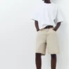 Shorts en denim ample et décontracté en forme de Bermudas Shorts en denim ample et décontracté en forme de Bermudas
