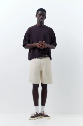 Shorts en denim coupe standard
