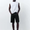 Shorts en denim coupe standard Shorts en denim coupe standard