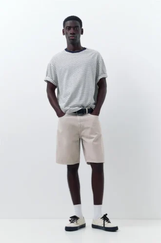 Shorts en denim coupe standard