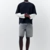 Shorts en denim coupe standard Shorts en denim coupe standard