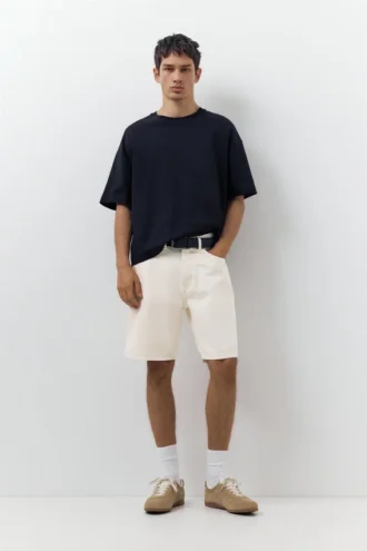 Shorts en denim coupe standard