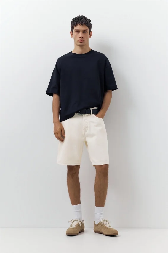 Shorts en denim coupe standard Shorts en denim coupe standard