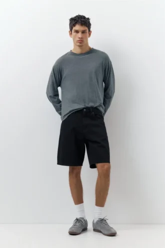 Shorts en denim coupe standard