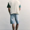 Shorts en denim coupe standard Shorts en denim coupe standard