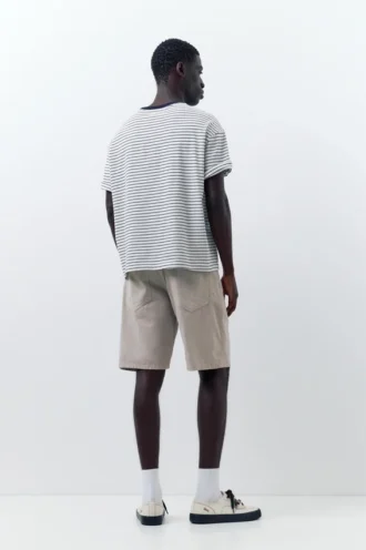 Shorts en denim coupe standard