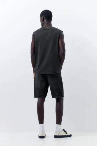 Shorts en denim coupe standard Shorts en denim coupe standard