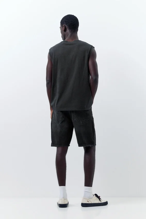Shorts en denim coupe standard Shorts en denim coupe standard