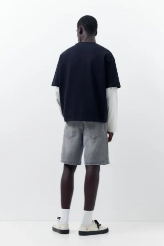 Shorts en denim coupe standard
