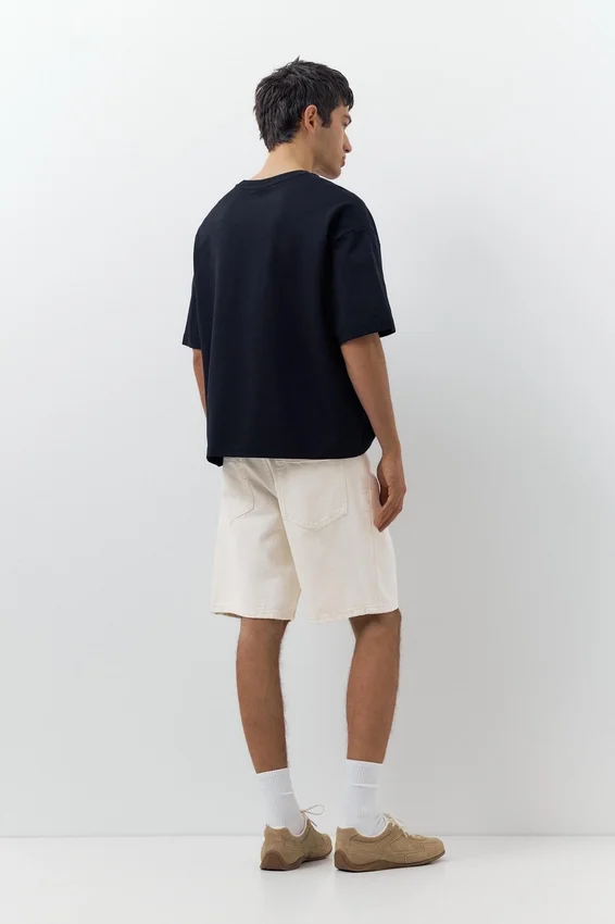 Shorts en denim coupe standard Shorts en denim coupe standard