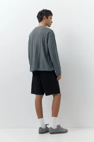 Shorts en denim coupe standard