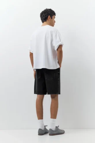Shorts en denim coupe standard