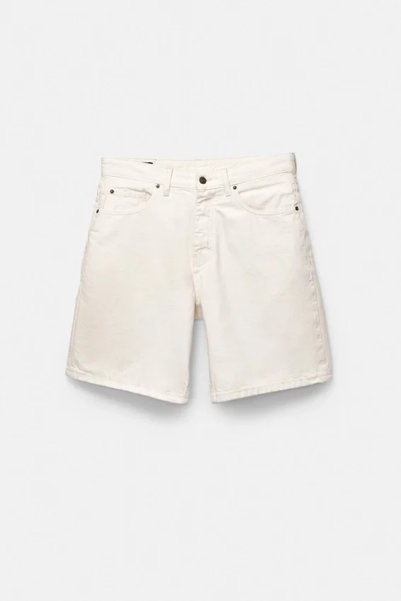 Shorts en denim coupe standard Shorts en denim coupe standard