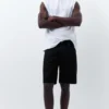 Shorts en denim coupe standard Shorts en denim coupe standard