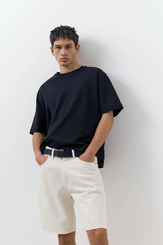 Shorts en denim coupe standard Shorts en denim coupe standard