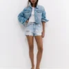 Shorts en denim déchiré Shorts en denim déchiré