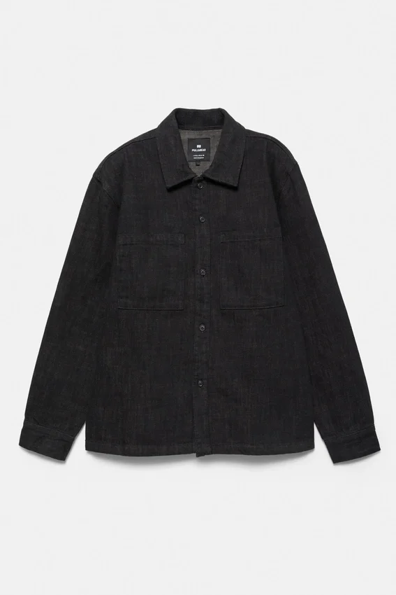 Surchemise en denim avec poches Surchemise en denim avec poches