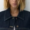 Surchemise en denim à coupe carrée Surchemise en denim à coupe carrée