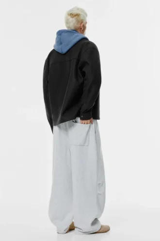 Surchemise en laine avec poches