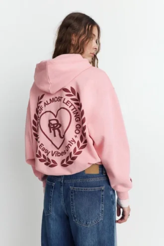 Sweat à capuche avec motif cœur