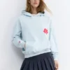 Sweat à capuche avec motif floral Sweat à capuche avec motif floral