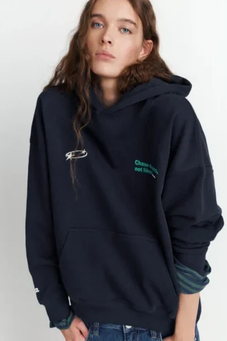Sweat à capuche avec slogan « Stars »