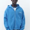 Sweat à capuche bleu zippé Sweat à capuche bleu zippé