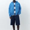 Sweat à capuche bleu zippé Sweat à capuche bleu zippé